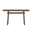 Milan Ethan Brown/Black Modern All-Wood Sofa Table