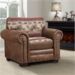 American Furniture Classics Microfiber Deer Valley Arm Chair in Brown