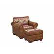 American Furniture Classics Microfiber Deer Valley Arm Chair in Brown