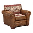 American Furniture Classics Microfiber Deer Valley Arm Chair in Brown