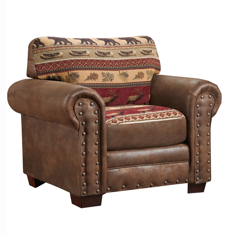 American Furniture Classics Sierra Lodge 4-piece Sleeper Sofa Set in Brown