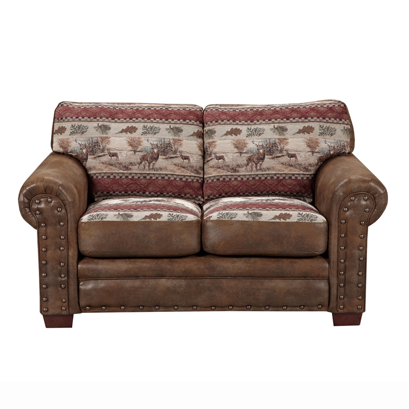 American Furniture Classics Deer Valley 4-piece Sleeper Sofa Set in Brown