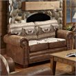 American Furniture Classics Alpine Lodge 4-piece Microfiber Sofa Set in Brown
