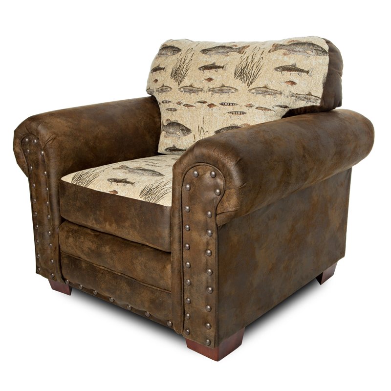 American Furniture Classics Angler's Cove 4-piece Microfiber Sofa Set in Brown
