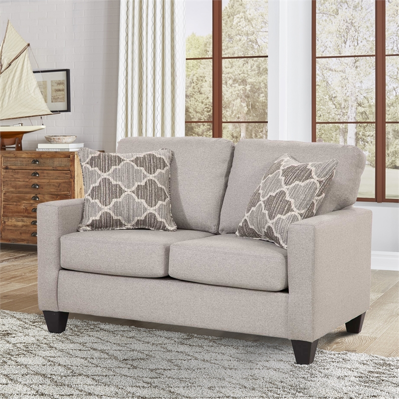 American Furniture Classics 8-020-A329V6 Moroccan Series Loveseat in Grey