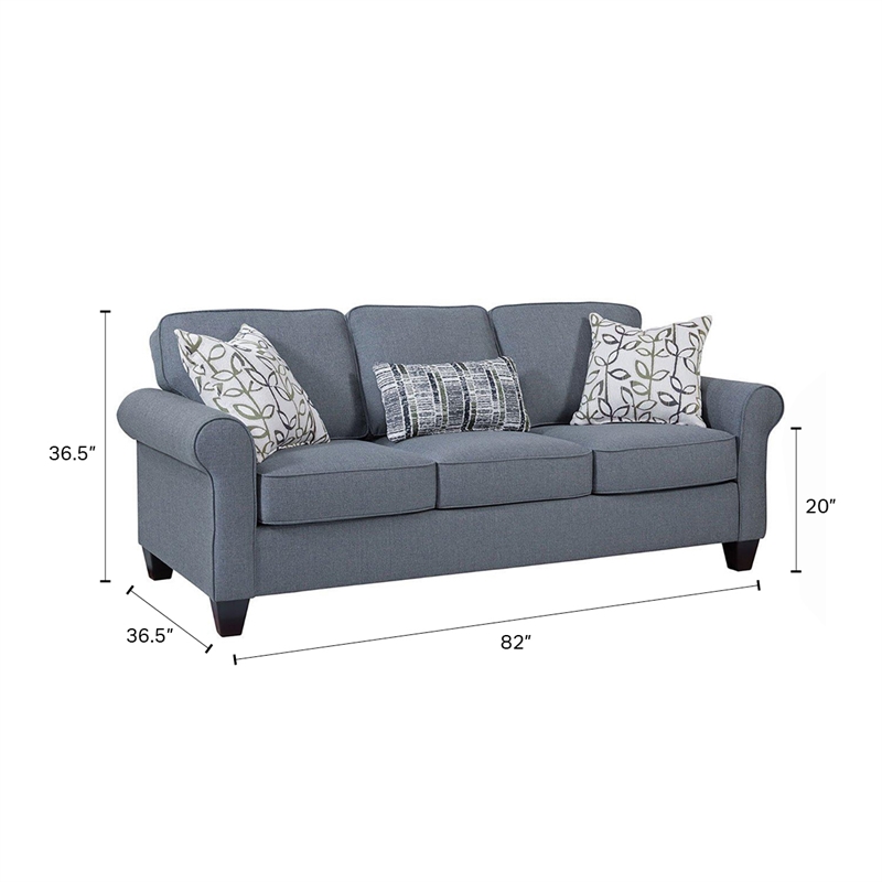 American Furniture Classics 8-010-A330V16 Classic Cottage Blue Sofa