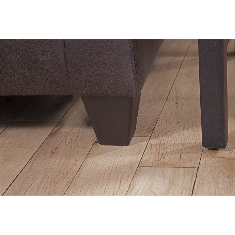 American Furniture Classics 8-020-A7V2 Square Arm Loveseat in Pinto Brown