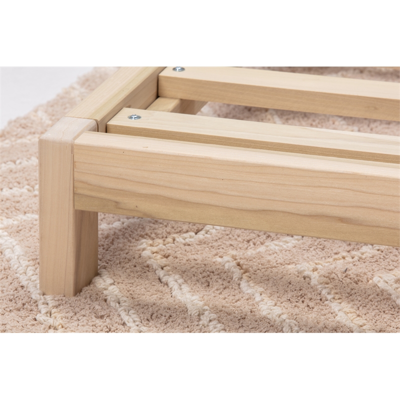 American Furniture Transitional Solid Wood Full Size Platform Bed in Brown