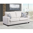 American Furniture Classics Relay Mist Sofa with Two Throw Pillows