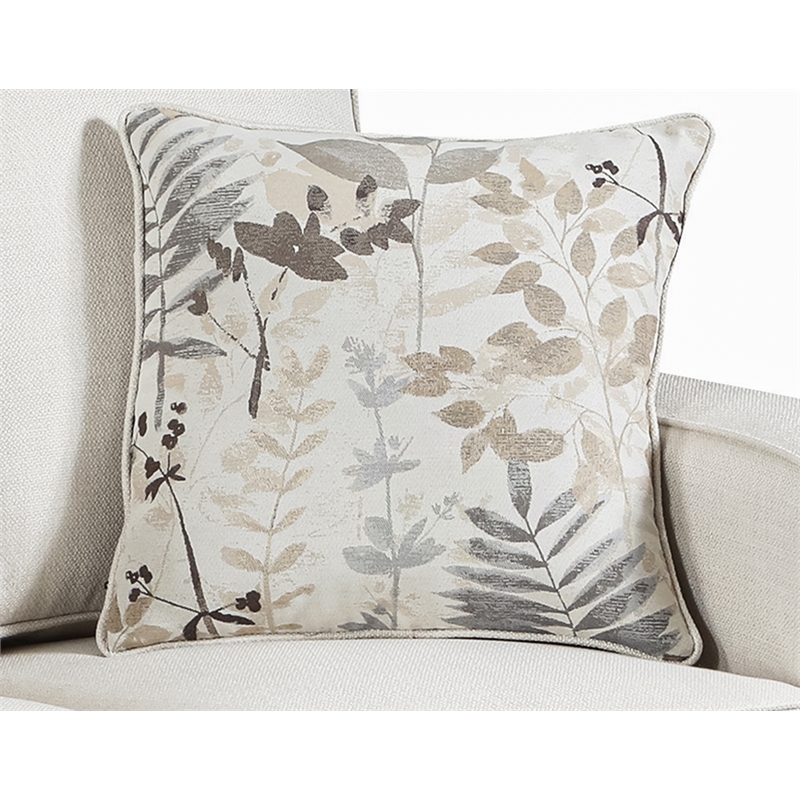 American Furniture Classics Relay Linen Loveseat with Two Throw Pillows