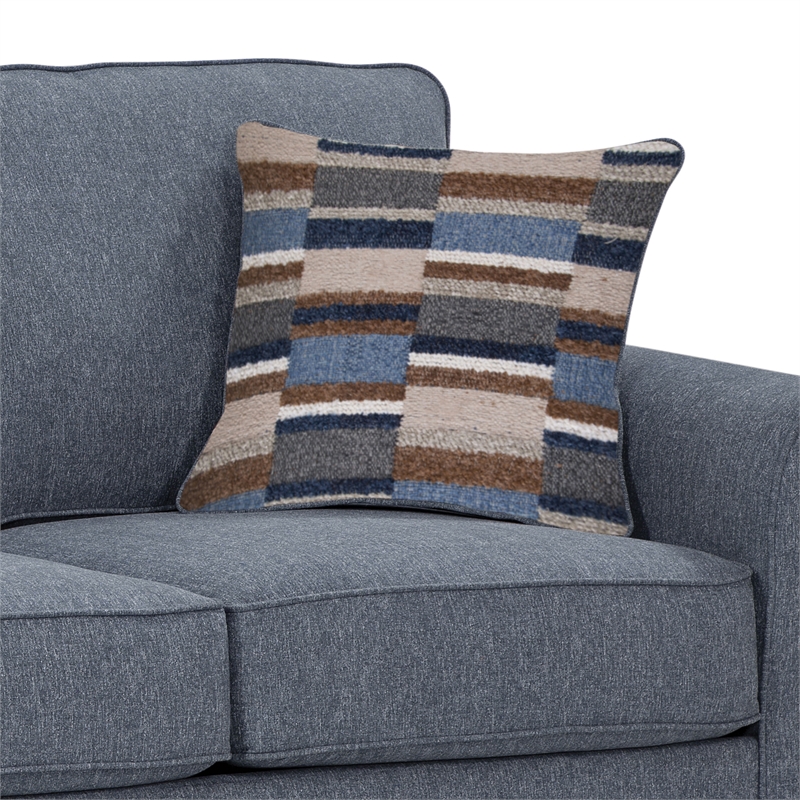 American Furniture Classics Eureka Rolled Arm Loveseat with Two Pillows