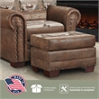 American Furniture Classics Alpine Lodge Arm Chair with Matching Ottoman