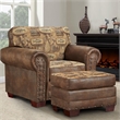 American Furniture Classics River Bend Arm Chair with Matching Ottoman