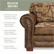American Furniture Classics River Bend Arm Chair with Matching Ottoman