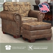 American Furniture Classics River Bend Arm Chair with Matching Ottoman