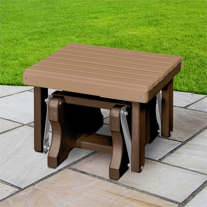 Gliding Ottoman in Cedar/Tudor Made in the USA