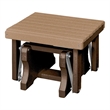 Gliding Ottoman in Cedar/Tudor Made in the USA