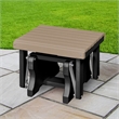 Gliding Ottoman in Weatherwood/Black Made in the USA