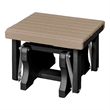 Gliding Ottoman in Weatherwood/Black Made in the USA