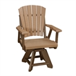 Five Piece Round Dining Height Dining Set in Cedar/Tudor