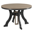 Five Piece Round Dining Height Dining Set in Weatherwood/Black
