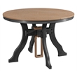 Five Piece Round Dining Height Dining Set in Cedar/Black