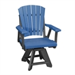 Five Piece Round Dining Height Dining Set in Blue/Black