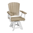 Five Piece Round Dining Height Dining Set in Weatherwood/White