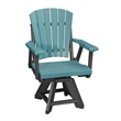 Five Piece Square Dining Height Dining Set in Aruba Blue/Black