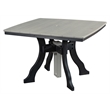 Five Piece Square Dining Height Dining Set in Light Grey/Black