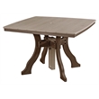 Five Piece Square Dining Height Dining Set in Weatherwood/Tudor