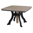 Five Piece Square Dining Height Dining Set in Weatherwood/Black