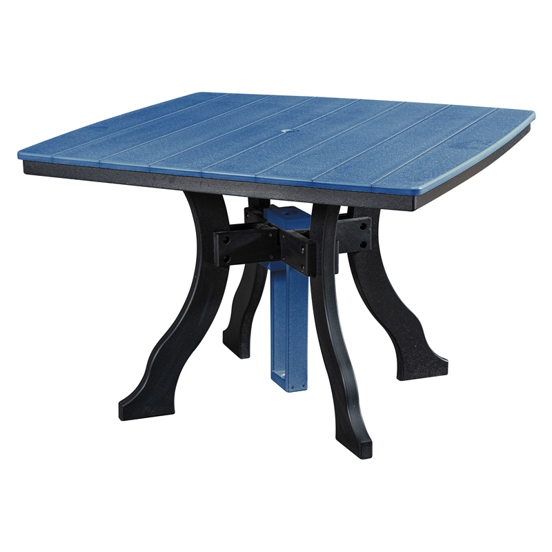 Five Piece Square Dining Height Dining Set in Blue/Black