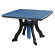 Five Piece Square Dining Height Dining Set in Blue/Black