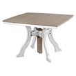 Five Piece Square Dining Height Dining Set in Weatherwood/White
