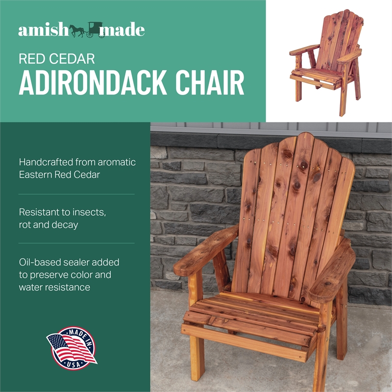 American Furniture Classics CEDAR Stationary Chair w Stationary Ottoman