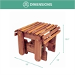American Furniture Classics CEDAR Gliding Ottoman