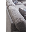 American Furniture Classics Graphite U Shaped Sectional with 4 Throw Pillows