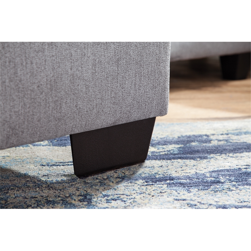 American Furniture Classics Graphite U Shaped Sectional with 4 Throw Pillows