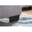 American Furniture Classics Graphite U Shaped Sectional with 4 Throw Pillows