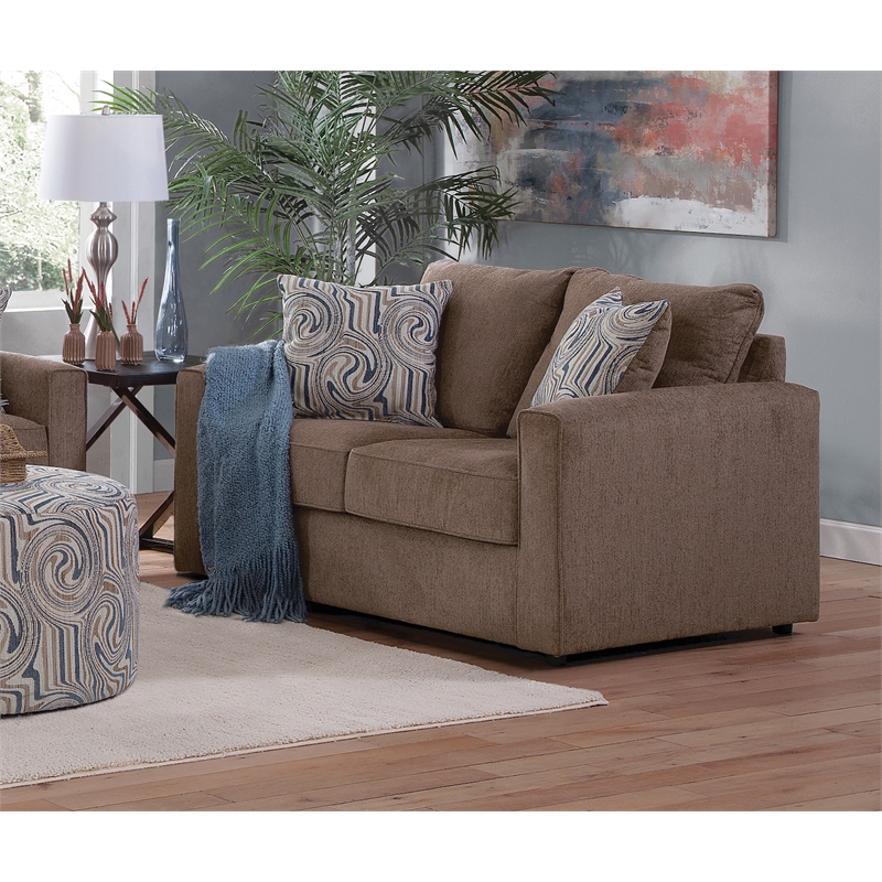American Furniture Classics Delilah Loveseat with 2 Throw Pillows