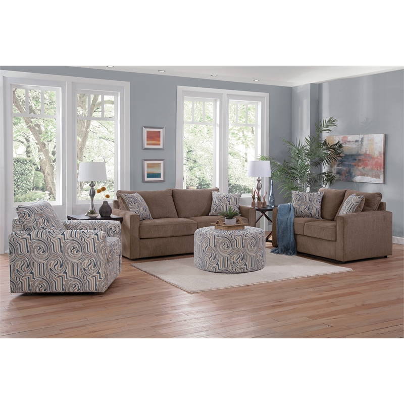 American Furniture Classics Delilah Loveseat with 2 Throw Pillows