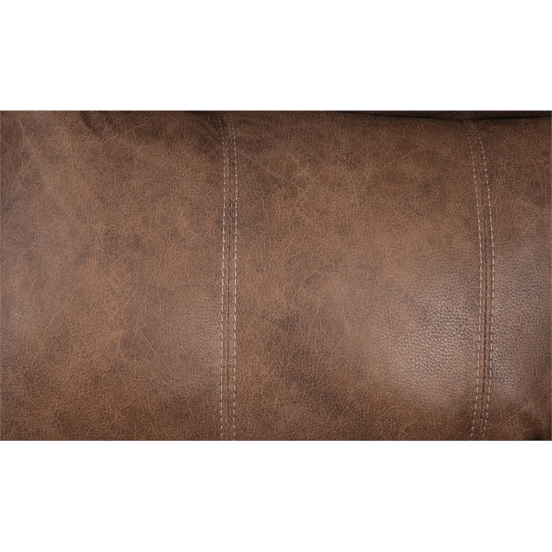 American Furniture Classics Rocker Recliner Chair in Brown Faux Leather