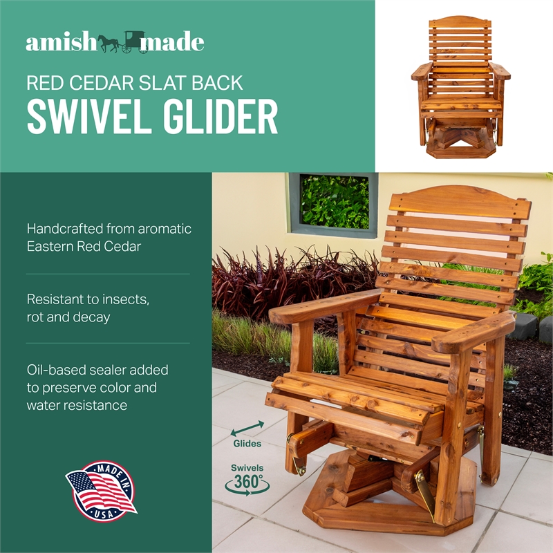 American Furniture Classics Slat Back Swivel Chair