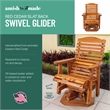 American Furniture Classics Slat Back Swivel Chair