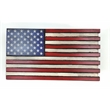 Mini American Flag Wall Display with Hidden Locking Gun Concealment