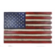 Small American Flag Wall Hanging Gun Concealment with Two Secret Compartments