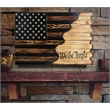 Large We The People Wall Hanging Gun Concealment with Two Secret Compartments