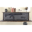 Large Wall Hanging Coat Rack in Dark Walnut with Secret Locking Gun Concealment
