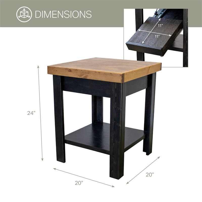 American Furniture Classics Gun Concealment Nightstand/End Table